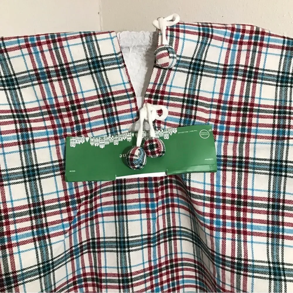 Place & Time by Joann Plaid Christmas Tree Skirt